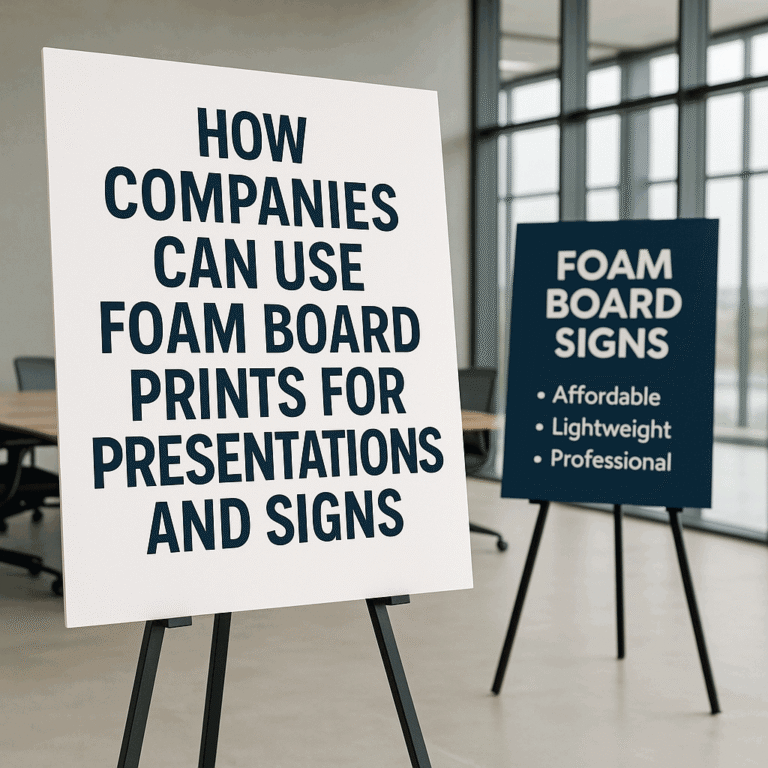 Foam Board Printing: The Secret Weapon for Business Presentations and Professional Signs