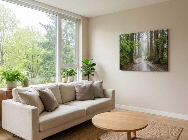 Vancouver Canvas Prints: Spring Rain, Fresh Greens (Make Your Condo Feel Lighter)