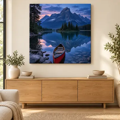 Example artwork displayed on a wall for Edit the whole image